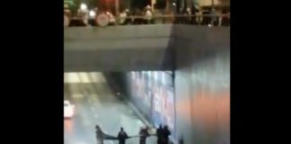 Así se lanzó policía sobre presunto suicida y… ¡Lo salvó!