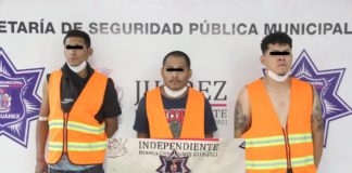 Detienen a 3 sicarios en aparatosa persecución con balazos