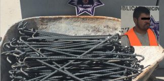 Sorprendieron a velador robando material