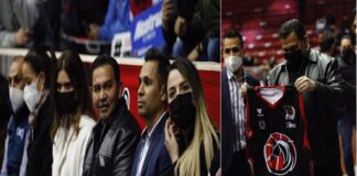 Inaugura Presidente juego inaugural de básquetbol de los Indomables de Juárez