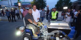 Con pintura de lujo arranca pintado de vialidades