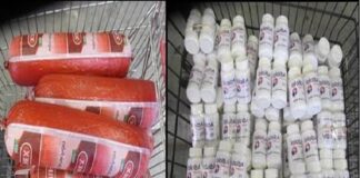 Decomisan 90 libras de mortadela y 4 mil 600 pastillas de Tramadol