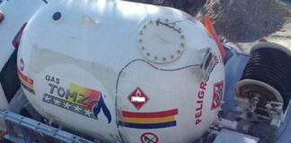 Pipa de gas Tomza casi explota frente al aeropuerto