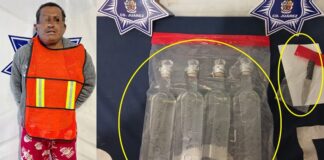 Con cuchillito amagó para robar cuatro botellas de tequila