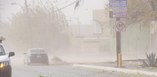 Mantiene Seguridad Vial recomendaciones al conducir por fuertes ráfagas de viento