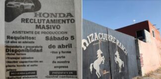 Crimen recluta usando el nombre de Honda