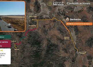 Así es la carretera Bavispe-Nuevo Casas Grandes inaugurada